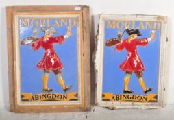 PAIR OF MORLAND ABINGDON ADVERTISING TILES