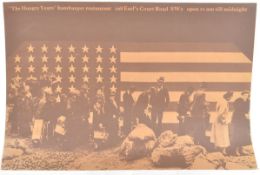 THE HUNGRY YEARS - AMERICAN HAMBURGER POSTER