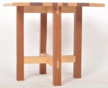 CONTEMPORARY LOCAL BRISTOL MAKERS ASH & SAPELE COFFEE TABLE