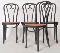 MATCHING SET OF FOUR THONET STYLE BENTWOOD CHAIRS