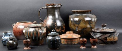 STUDIO ART POTTERY - COLLECTION OF GLAZED STONEWARE PIECES