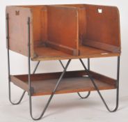 GPO - 20TH CENTURY OAK-PLY POST OFFICE LETTER RACK STAND