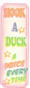 HOOK A DUCK FAIRGROUND TICKET - HAND PAINTED SIGN