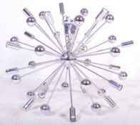 CONTEMPORARY DESIGNER CHROME SPUTNIK CEILING LIGHT