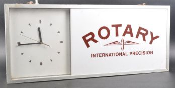 ROTARY - VINTAGE LIGHT BOX CLOCK / SIGN