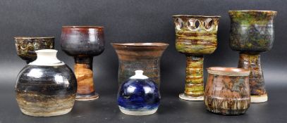 SELECTION OF 1960s / 70s STUDIO ART POTTERY