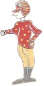 CAROUSEL RIDE - FAIRGROUND HAND PAINTED JOCKEY FIGURE