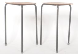 MATCHING PAIR OF DOT STOOLS IN THE MANNER OF JACOBSEN