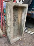 20TH CENTURY STONE TROUGH / GARDEN PLANTER