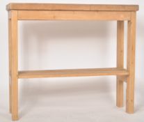 19TH CENTURY PINE TOPPED KITCHEN ISLAND / CONSOLE TABLE