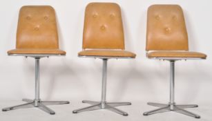 PEAK FURNITURE - MATCHING SET OF THREE MID CENTURY CHAIRS