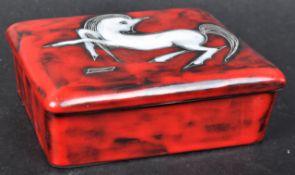 RETRO MID CENTURY ITALIAN STUDIO ART CERAMIC TRINKET BOX