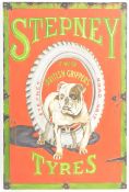 STEPNEY TYRES - ARTIST'S IMPRESSION OF AN ENAMEL SIGN