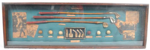 GOLF DIORAMA - CONTEMPORARY CASED DISPLAY