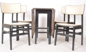 UMBERTO MASCAGNI - RETRO MID CENTURY ITALIAN TABLE AND CHAIRS