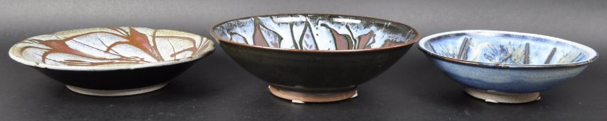 DAVID EELES - SHEPHERDS WELL POTTERY - THREE FRUIT BOWLS