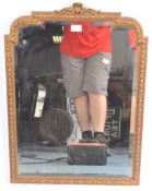 VINTAGE HOLLYWOOD REGENCY GILT OVERMANTLE MIRROR