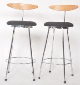EFFEZETA - MATCHING PAIR OF CONTEMPORARY ITALIAN STOOLS