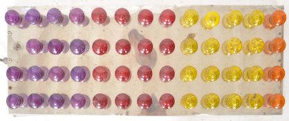 20TH CENTURY CHROME MULTI COLOURED LIGHT PANEL