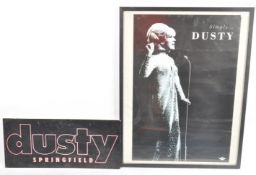 DUSTY SPRINGFIELD - FRAMED POSTER AND ADVERTISING BOARD