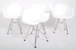 AFTER CHARLES & RAY EAMES - MODEL DAR - SET OF FOUR CHAIRS