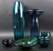 SELECTION OF RETRO MID 20TH CENTURY STUDIO ART GLASS