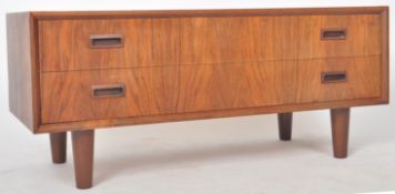 RETRO MID CENTURY TEAK TWIN DRAWER CHEST / MEDIA UNIT