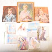 MICHAEL COOTE (B.1931) - PORTFOLIO OF MIXED MEDIA ARTWORK