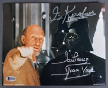 STAR WARS - IRVIN KERSHNER & DAVE PROWSE SIGNED 8X10