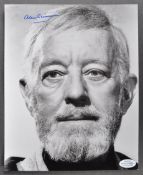 SIR ALEC GUINNESS (1914-2000) - SCARCE STAR WARS AUTOGRAPH - ACOA