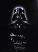 STAR WARS - DARTH VADER - PROWSE & EARL JONES SIGNED 16X12
