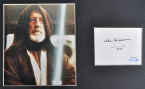 STAR WARS - SIR ALEC GUINNESS (1914-2000) - AUTOGRAPH - ACOA