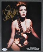 CARRIE FISHER (1956-2016) - STAR WARS - AUTOGRAPHED 8X10