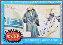 SIR ALEC GUINNESS (1914-2000) - SCARCE STAR WARS AUTOGRAPH - ACOA