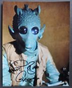 STAR WARS - PAUL BLAKE (GREEDO) - SIGNED 8X10