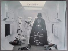 STAR WARS - DARTH VADER - PROWSE & EARL JONES SIGNED 16X12