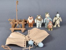 STAR WARS - ORIGINAL VINTAGE EWOK ACTION FIGURES & PLAYSETS