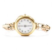 ANTIQUE 18CT GOLD CASED WRIST WATCH