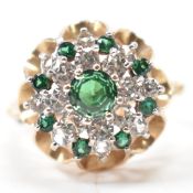 VINTAGE HALLMARKED 9CT GOLD CLUSTER RING