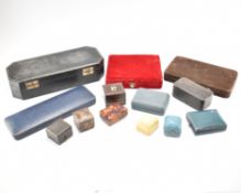 ASSORTMENT OF ANTIQUE & LATER JEWELLERY BOXES