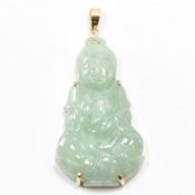 GOLD & JADE BUDDHA PENDANT