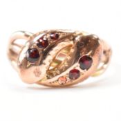 VINTAGE 9CT GOLD & GARNET RING