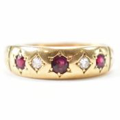 VINTAGE GOLD DIAMOND & RUBY RING