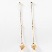 PAIR OF 9CT GOLD DROP EARRINGS