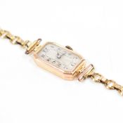 HALLMARKED 9CT GOLD ART DECO WATCH