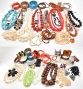 LARGE COLLECTION OF VINTAGE COSTUME JEWELLERY