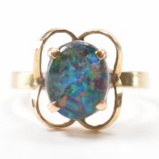 VINTAGE GOLD & OPAL DOUBLET RING