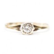 HALLMARKED 9CT GOLD & DIAMOND RING