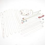 COLLECTION OF SILVER & WHITE METAL JEWELLERY