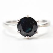 WHITE GOLD & SAPPHIRE SOLITAIRE RING
